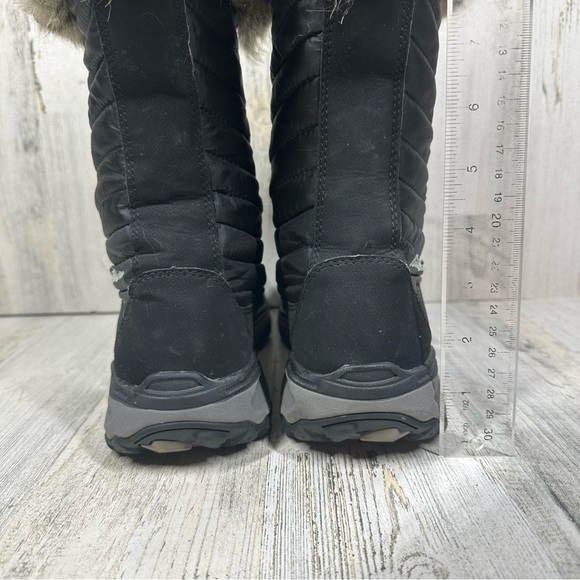 Eddie Bauer Black Faux Fur Lined 200 Gram Waterproof Snow Boots #1084 - Picture 6 of 11